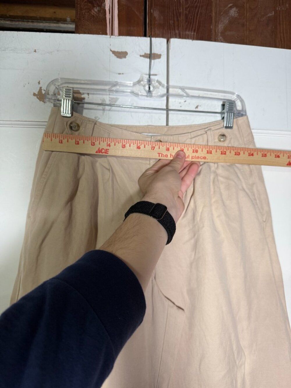 Madewell The Harlow Wide-Leg Pant Linen Blend in Khaki Size 2P Breathable - Picture 10 of 11